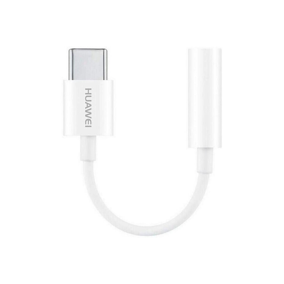 HUAWEI USB-C to 3.5 mm Earphone/Headphone Audio Jack Adapter - White