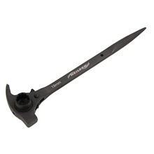 4 in 1 Scaffolding Steel Erect Spanner 19 x 22 mm pry bar Claw Hammer podger end