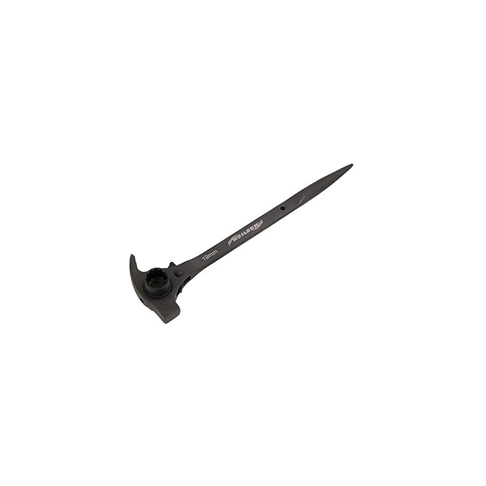 4 in 1 Scaffolding Steel Erect Spanner 19 x 22 mm pry bar Claw Hammer podger end