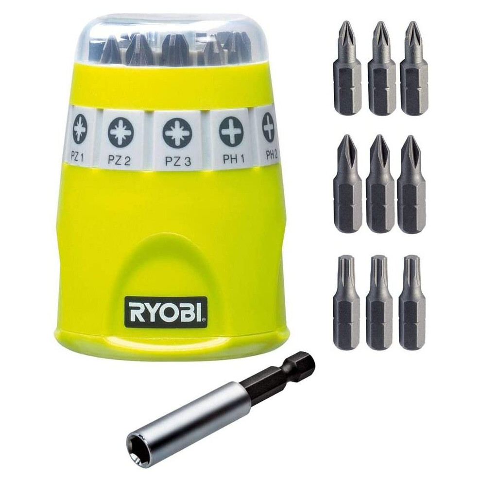Ryobi Rak10sd Screwdriver Bit Set (10 Piece)