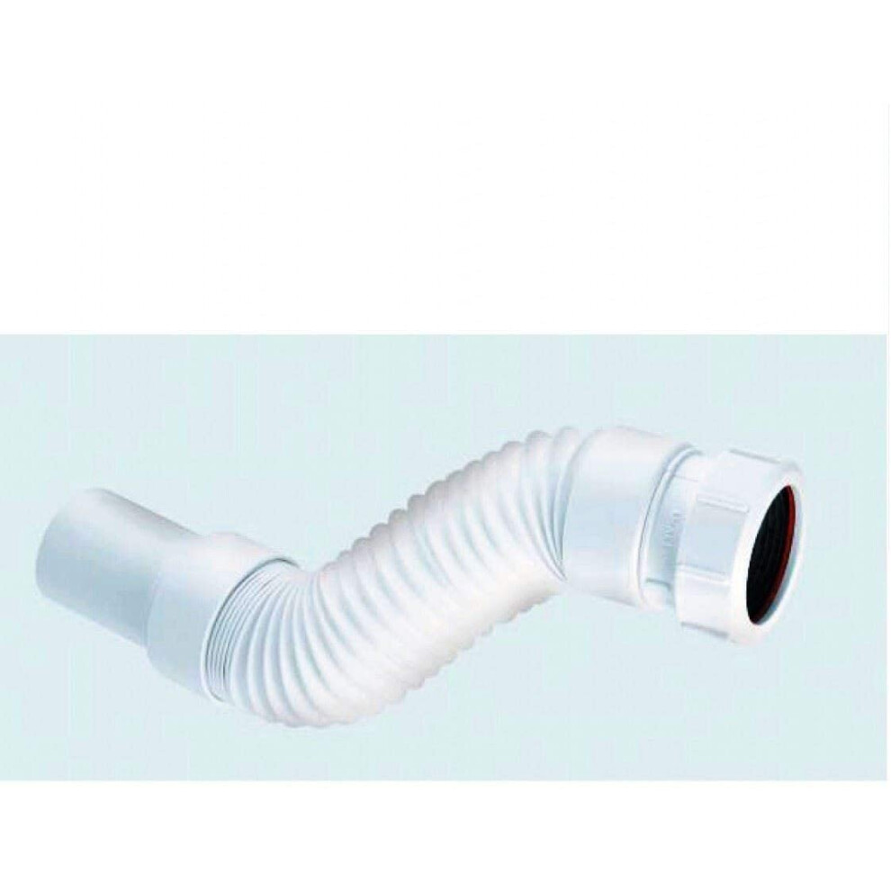 McAlpine FLEXCON5 Flexible Fitting-Universal Connection x PVC Plain Spigot, White