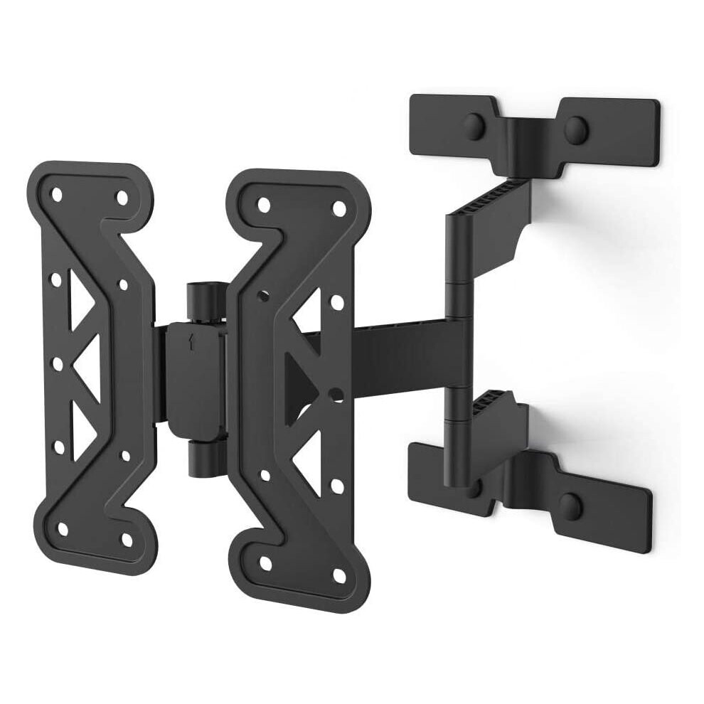 Hama 118063 Fullmotion Ultraslim TV Wall Bracket, Tilt, Swivel, Extendable, Fully Movable, for televisions 19 – 48 inches, VESA up to 200x200, Black