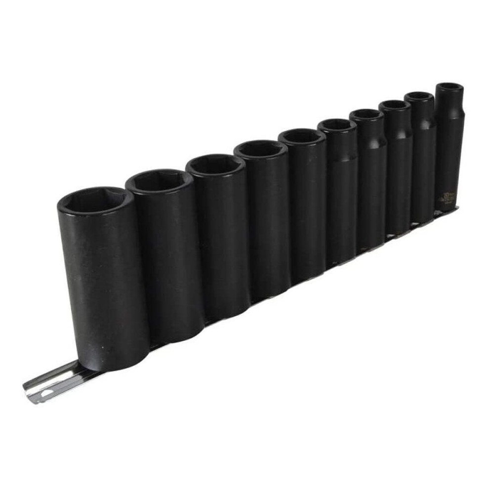 Teng 9126 10 Piece Metric Deep Impact Socket Set 1/2in Square Drive