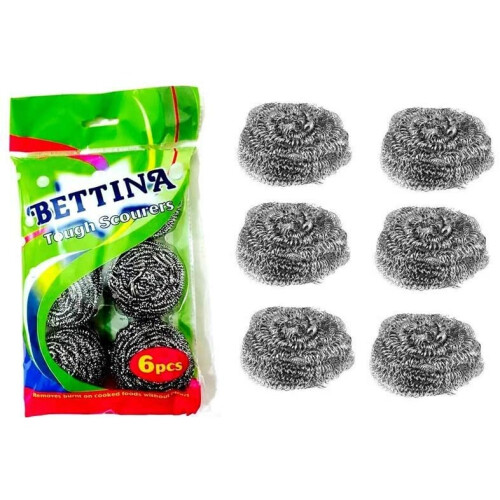 6pcs Tough Scourers