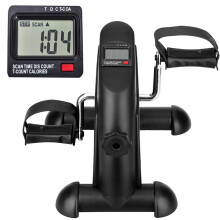 himaly Mini Exercise Bike Pedal Exerciser Portable Home Leg Arm Cycle Bike with LCD Display & Adjustable Resistance Knob for Gym Fitness Training