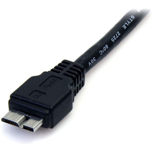 StarTech.com StarTech.com 0.5m (1.5ft) Black SuperSpeed USB 3.0 Cable A to Micro B - USB 3.0 Micro B Cable - 1x USB 3 A (M), 1x USB 3 Micro B (M) 50cm 1