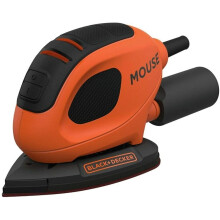 BLACK+DECKER 55 W Mouse Detail Sander with 10 Accessories in Softbag, BEW230BCA-GB