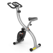 ATIVAFIT Foldable Exercise Bike 8 Resistance Levels F-Bike with Heart Rate Sensor+Phone Holder Grey