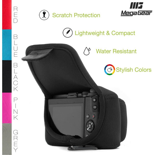 MegaGear MegaGear MG510 Olympus PEN E-PL9, E-PL8, E-PL7 Ultra Light Neoprene Camera Case - Black 1