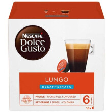 Nescafe Dolce Gusto Lungo Decaf Pods 16 per Pack - Pack of 6
