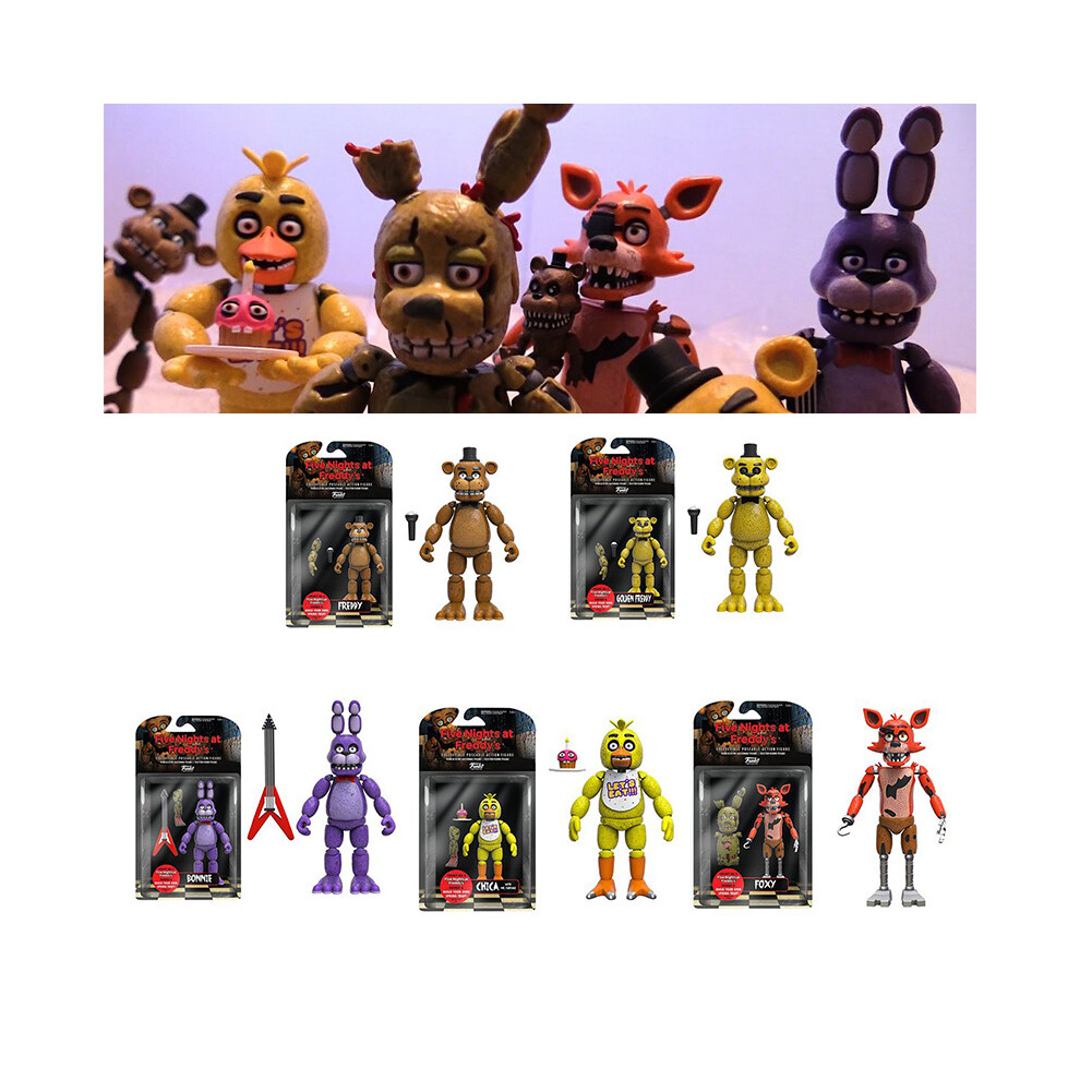 Golden Freddy Foxy Bonnie Chica Five Nights At Freddy's FNAF