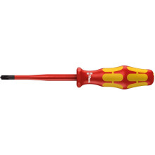 Wera 05020132001 1 x 80 mm "165 iSS PZ/S VDE" Insulated Screwdriver for Slotted/Phillips-screws - Silver