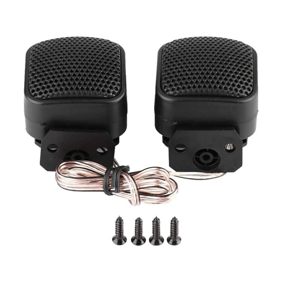 Audio Speaker, 2Pcs Car Small Square Speaker Loud Audio Music Tweeter Loudspeaker 500W Black 791655128170
