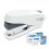 Rapesco 1467 ECO Luna Less Effort Half Strip Front Loading Stapler with Staples - Soft White 1