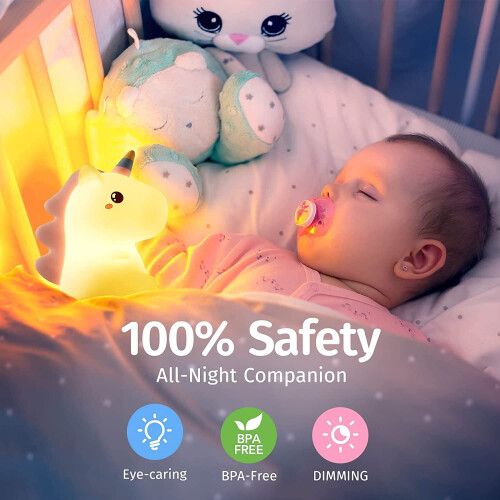 Ranpo Colour Changing Unicorn Childrens Night Light 1