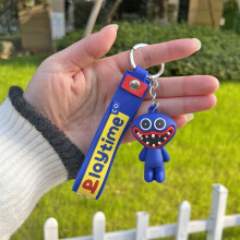 (Blue) Huggy Wuggy Fidget Toy Poppy Playtime Figure Pendant Keychain