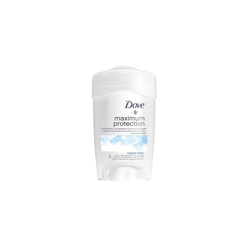 Dove Maximum Protection Original Clean Anti-perspirant Cream Stick 45 ml Pack of 3