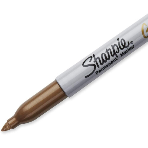 Sharpie Sharpie Metallic Permanent Markers | Fine Point | Gold | 12 Count 2