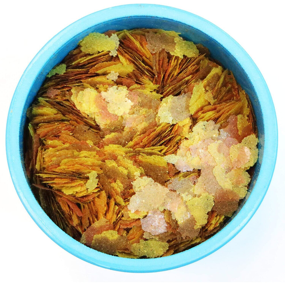 AQUARIAN Complete Nutrition, Aquarium Goldfish Food, Flakes Also Suitable for Small Pond Fish, 200 g Container