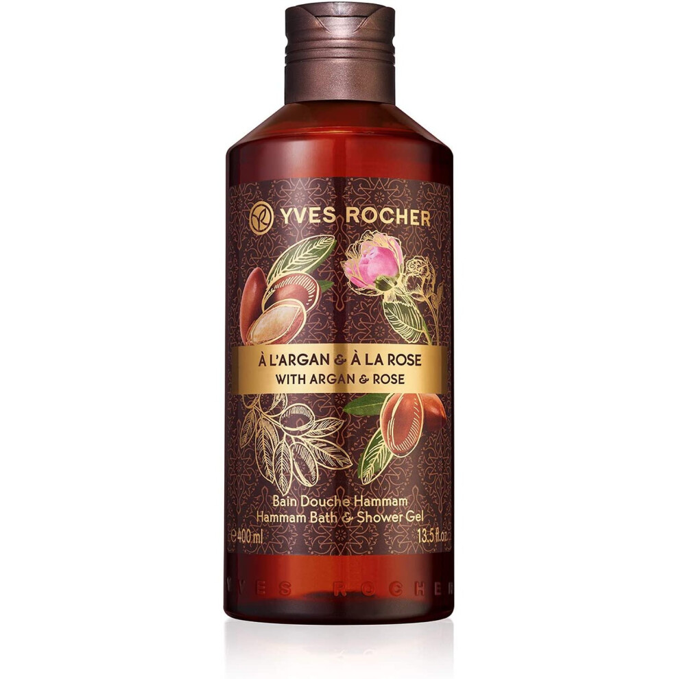 Yves Rocher Vegan Hammam Shower Bath Argan And Rose - 400Ml