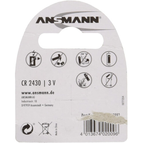 Bateria ANSMANN 1 x CR2430 Li 1