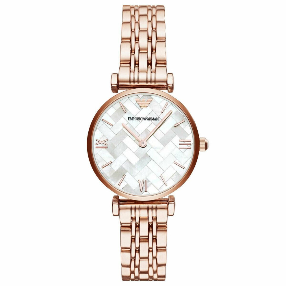 Emporio Armani AR11110 Gianni T-Bar Rose-Gold Tone Women's Watch