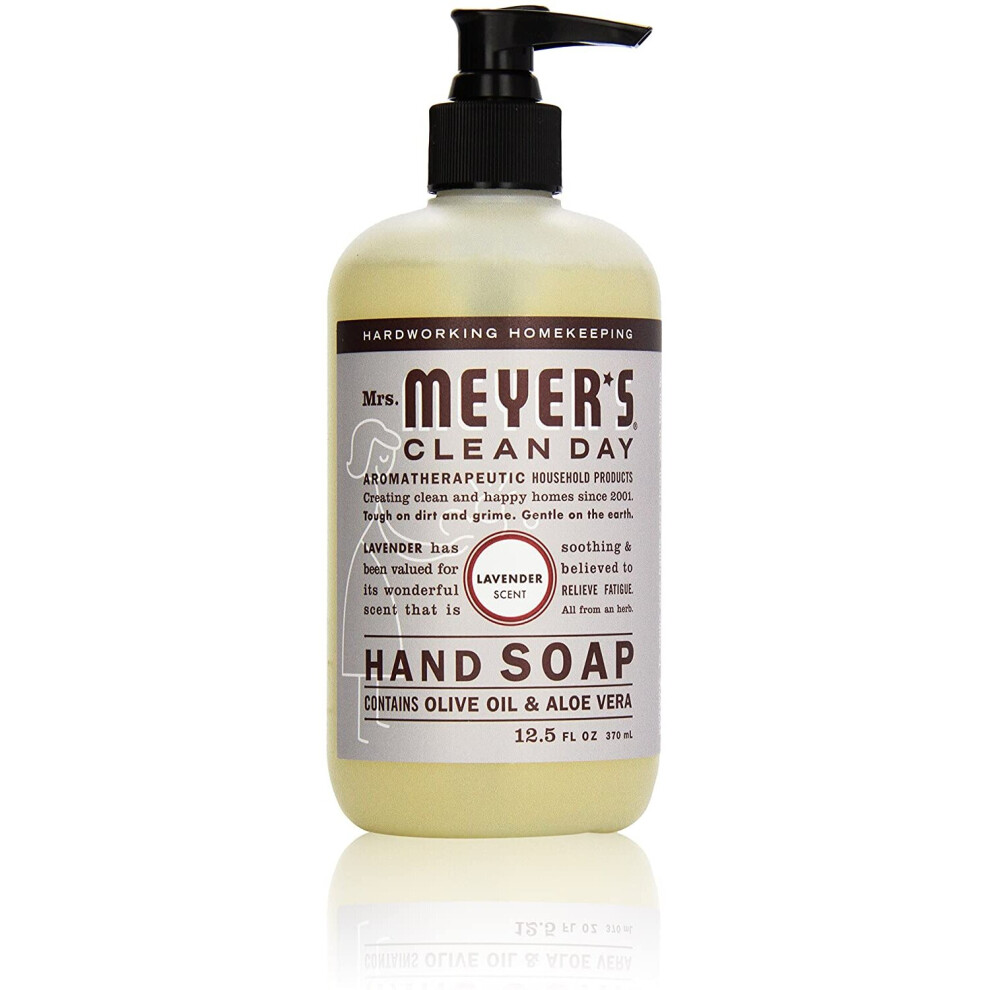 Mrs. Meyer's Clean Day Lavender Liquid Hand Soap, 12.5 Ounce Bottle