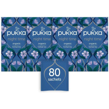 Pukka Night Time Organic Herbal Tea, 20 Teabags, Pack of 4