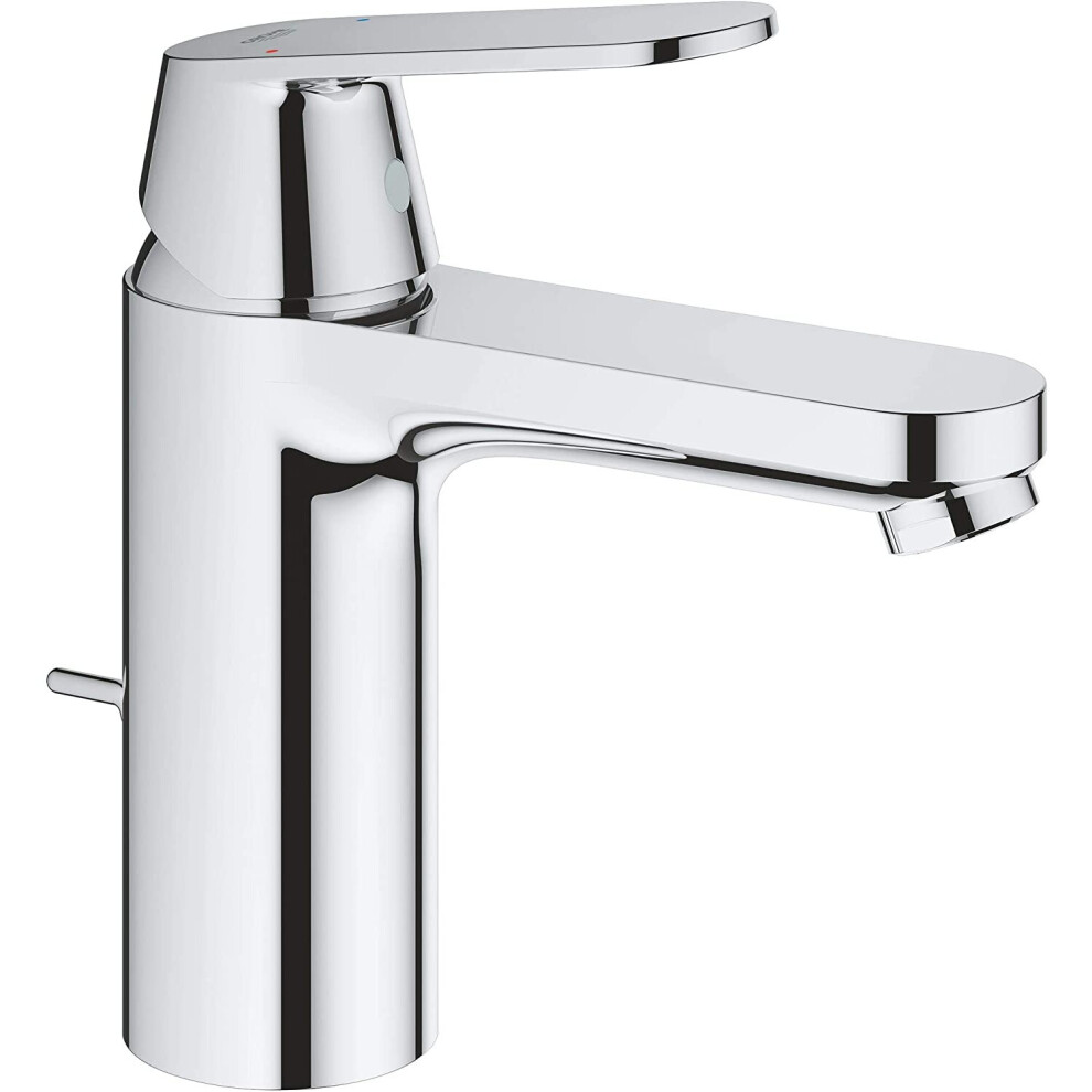 GROHE 23325000 Eurosmart Cosmopolitan Bathroom Tap (Pop-Up Waste and High Spout), Medium