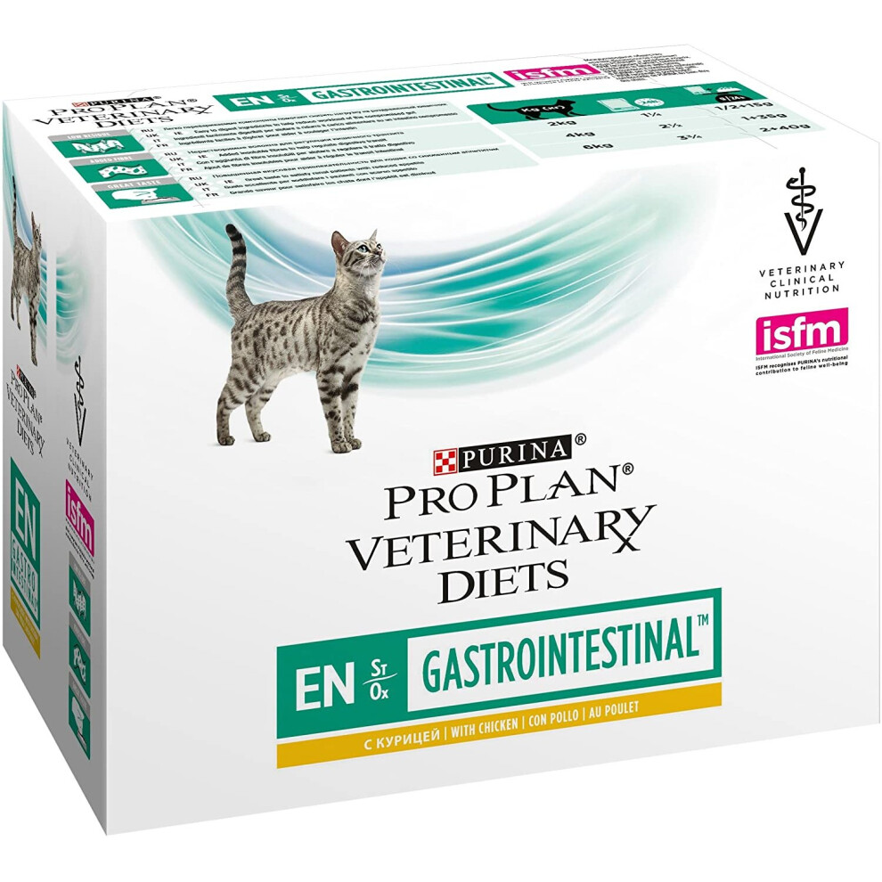 Purina - Pro Plan Veterinary Diets Gastrointestinal EN con Pollo 10x85 gr umido