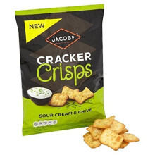 Jacob's Cracker Crisps Sour Cream & Chive 150g - Pack of 6