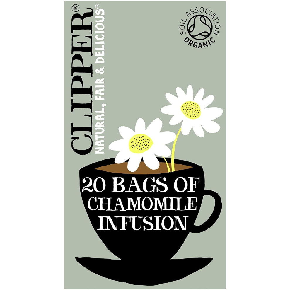 Clipper Organic Infusion Chamomile 20 Tea Bags (Pack Of 6)