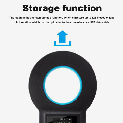 Emid Iso Chip Animal Tag Microchip Reader Portable Oled Pet Dog Cat Scanner For Tag 2
