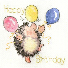 Bothy Threads Cross Stitch Card Kit - Birthday Balloons