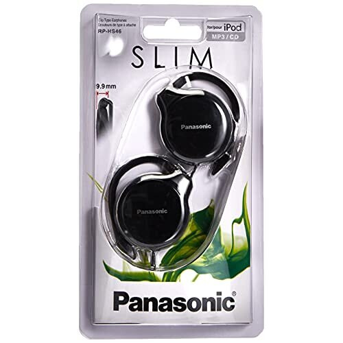 Panasonic Panasonic RP-HS46E-K Slim Clip on Earphone - Black