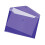 5 Star Office 5 Star Office 937610 A4 Stud Wallet Polypropylene Translucent Envelope - Purple (Pack of 5) 1