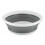 37CM COLLAPSIBLE ROUND WASHING BOWL GREY/WHITE  Space Saving Cloth 1