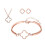 (White) Four Leaf Clover Jewellery Set 2