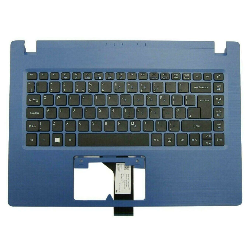 Acer Aspire A114-31 Palmrest Cover Keyboard UK Blue 6B.GQ9N7.029