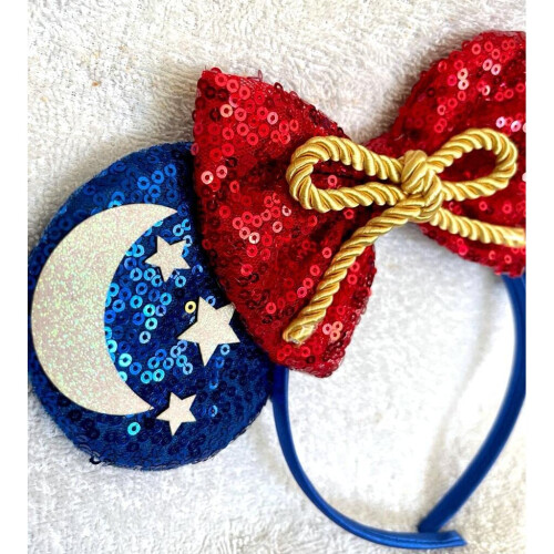 Disney Mickey Mouse Wizard blue sequence ears headband Halloween for kids 1
