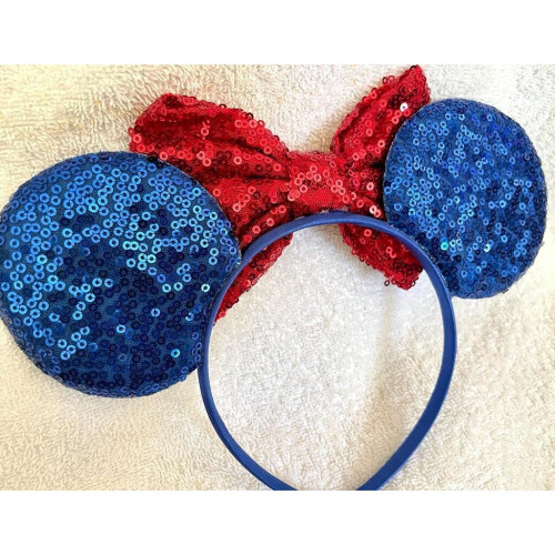 Disney Mickey Mouse Wizard blue sequence ears headband Halloween for kids 2