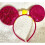 Disney Minnie Mouse Pink sequence glitter floral headband Halloween 4