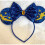 Disney Minnie Mouse Blue sequence glitter TinkerBell fairy headband Halloween 1
