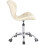 Milk White Adjustable Swivel, Chrome Base Modern Office Home Chair 5