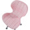 Pink Fabric Adjustable Swivel, Chrome Base Modern Office Home Chair 5