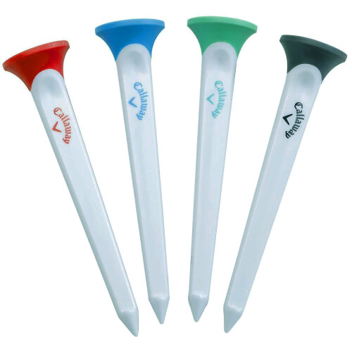 Callaway Par-Tee Plastic Golf Tees Assorted Pakke med 4