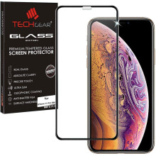 TECHGEAR® 3D GLASS Edition for iPhone 11 Pro Max, [FULL Screen Adhesion] & [Full Coverage] Tempered Glass Screen Protector Guard Cover Compatible
