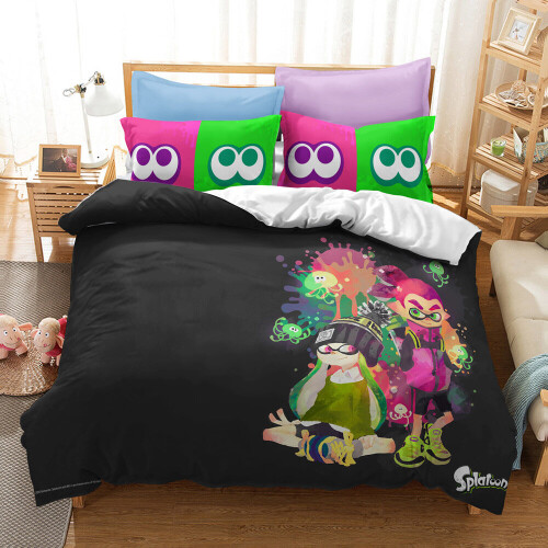(Style 16, Double) Splatoon  Bedding Single Double King Duvet Cover