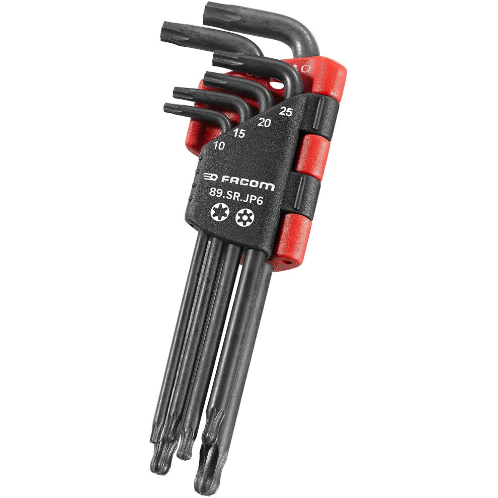 Facom 89SR.JP6PG Hex Keys Long with Spherical Resistor Head Set of 6