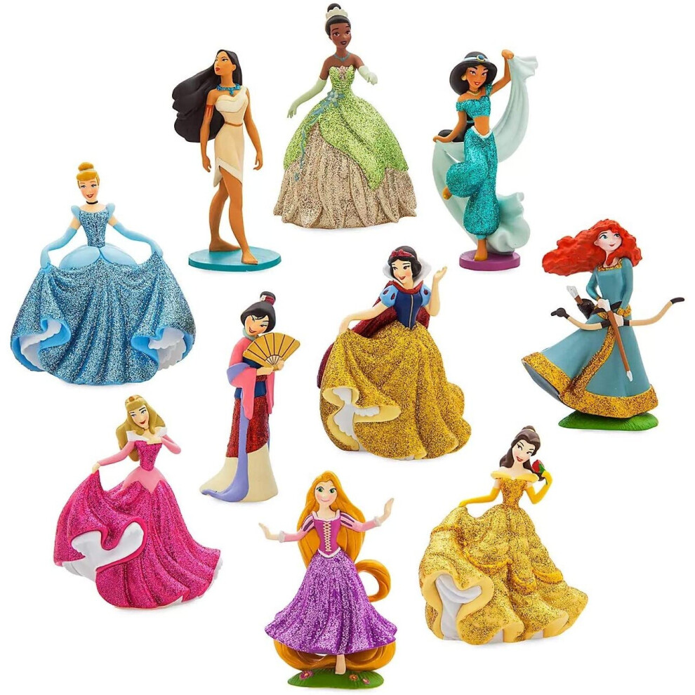 Disney Princess Deluxe Figure Play Set - Set Of 10 Figurines